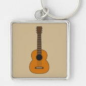 アコースティックシンプルギターマンガ キーホルダー (正面)