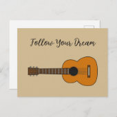 アコースティックシンプルギターマンガ シーズンポストカード (正面/裏面)