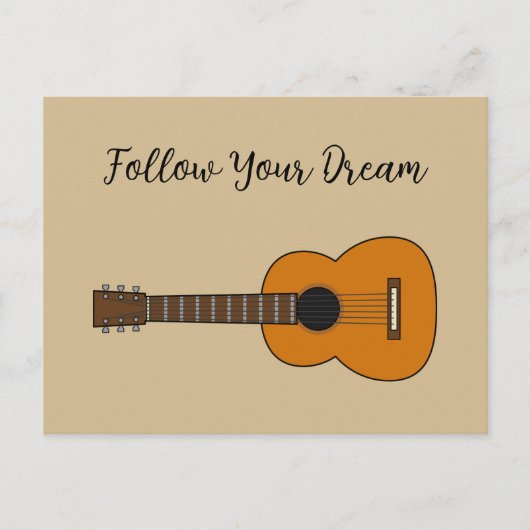 アコースティックシンプルギターマンガ シーズンポストカード (正面)