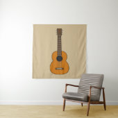 アコースティックシンプルギターマンガ タペストリー (インサイチュ)