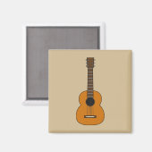 アコースティックシンプルギターマンガ マグネット (正面/裏面)