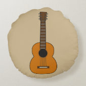 アコースティックシンプルギターマンガ ラウンドクッション (裏面)