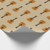 アコースティックシンプルギターマンガ ラッピングペーパー (角)