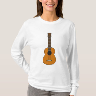 アコースティックシンプルギターマンガ Tシャツ