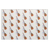 アコースティックバスギターアメリカン音楽 ファブリック (ファットクウォーター)