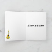 アコースティックファンキーギタサイケデリックーアートの名前 カード (内部)