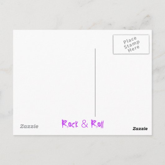 アコースティックフィッシュホーク(転がロック) ポストカード (裏面)