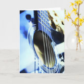 アコースティックブルースギター弦 カード (黄色い花)
