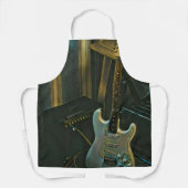 アコースティックベース電気ギターギフト エプロン (正面)