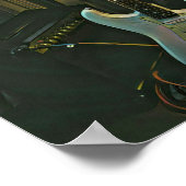 アコースティックベース電気ギターギフト ポスター (角)