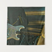 アコースティックベース エレクトリックギター プレゼント タペストリー (正面(横))