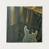 アコースティックベース エレクトリックギター プレゼント タペストリー (正面)
