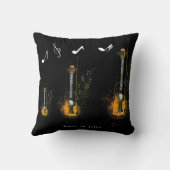 アコースティックモダンギターブラック クッション (裏面)