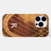 アコースティックモノグラムのギター Case-Mate iPhoneケース (裏面 (横))