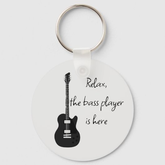 アコースティックヴィンテージギター及びミュージシャン名前をカスタムする キーホルダー (正面)