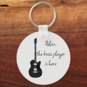 アコースティックヴィンテージギター及びミュージシャン名前をカスタムする キーホルダー (正面)