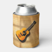アコースティックヴィンテージギター及びミュージシャン名前をカスタムする 缶クーラー (缶正面)