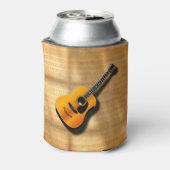 アコースティックヴィンテージギター及びミュージシャン名前をカスタムする 缶クーラー (缶裏面)