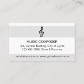 アコースティック先生付きギターミュージシャン 名刺 (裏面)