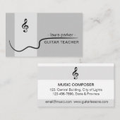アコースティック先生付きギターミュージシャン 名刺 (正面/裏面)