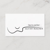 アコースティック先生付きギター音楽ミュージシャン 名刺 (正面)