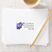 アコースティック絵画ギターの片腕ブルーグレー ラベル (インサイチュ)