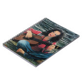 アコースティック遊ギターを使った女性の音楽 ノートブック (左側)