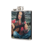 アコースティック遊ギターを使った女性の音楽 フラスク (左)