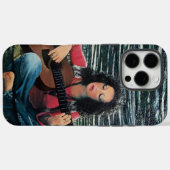 アコースティック遊ギターを使った女性の音楽 Case-Mate iPhoneケース (裏面 (横))