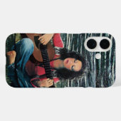 アコースティック遊ギターを使った女性の音楽 Case-Mate iPhoneケース (裏面 (横))