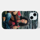 アコースティック遊ギターを使った女性の音楽 Case-Mate iPhoneケース (裏面 (横))