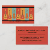 アコースティック、エレクトリックギターおよびビオラ 名刺 (正面/裏面)