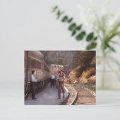 アコーディアン – 男とスクイズボックス ポストカード (スタンド正面)