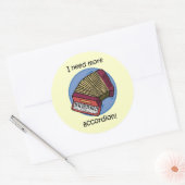 アコーディオおもしろいン ラウンドシール (封筒)