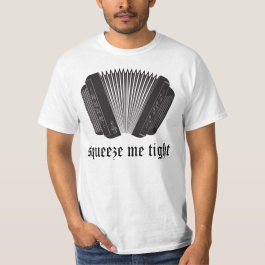 アコーディオンおもしろいギフトで私を絞る Tシャツ (正面)