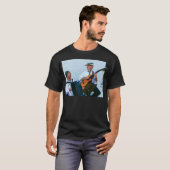 アコーディオンおよびギターを演奏している人 Tシャツ (正面フル)
