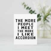 アコーディオンが好き ポストカード (スタンド正面)