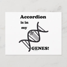 アコーディオンが私の遺伝子に！ ポストカード