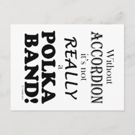 アコーディオンなし – Polka Band ポストカード