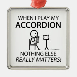 アコーディオンに関する他の問題なし メタルオーナメント
