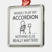 アコーディオンに関する他の問題なし メタルオーナメント (左)