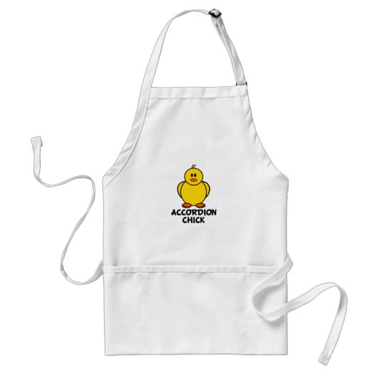 アコーディオンのひよこ スタンダードエプロン (正面)