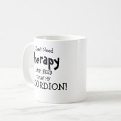 アコーディオンのセラピーは遊要らない! コーヒーマグカップ (正面左)