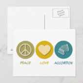 アコーディオンの平和愛 ポストカード (正面/裏面)