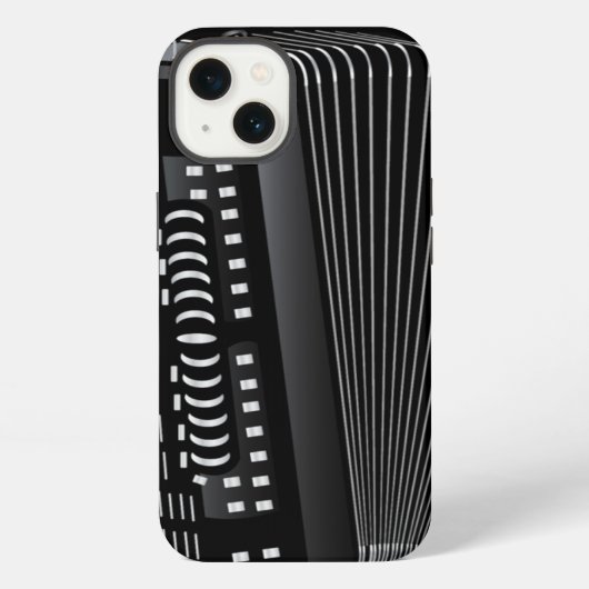 アコーディオンのiPhone iPhoneケース (裏面)