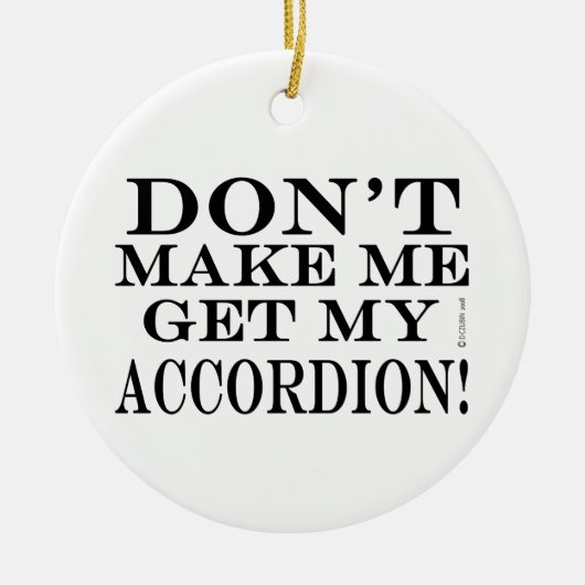 アコーディオンを取らせないでくれ セラミックオーナメント (正面)