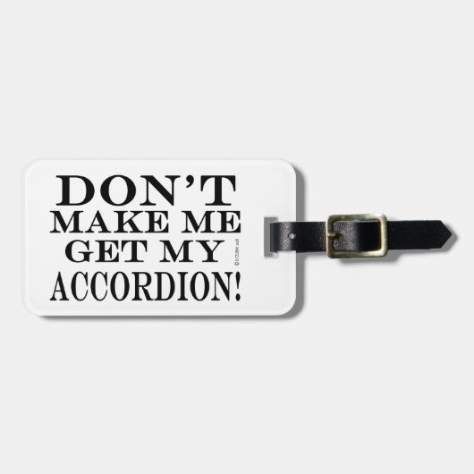 アコーディオンを取らせないでくれ ラゲッジタグ (正面横)