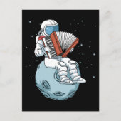 アコーディオンギフト男性アコーディオン音楽ギフトアコーディオン ポストカード (正面)