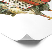 アコーディオンチキンシャツ、チキンシャツ、チキンムー ポスター (角)