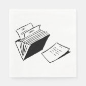 アコーディオンフォルダー スタンダードランチョンナプキン (正面)